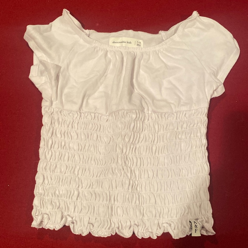 A&F white top 7/8